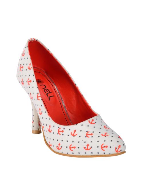 white canvas slip on pumps - 12479472 - Very Small Image - 1