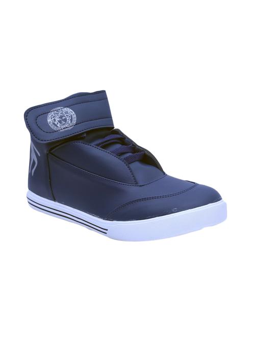 blue synthetic lace up sneakers - 12484890 - Very Small Image - 1