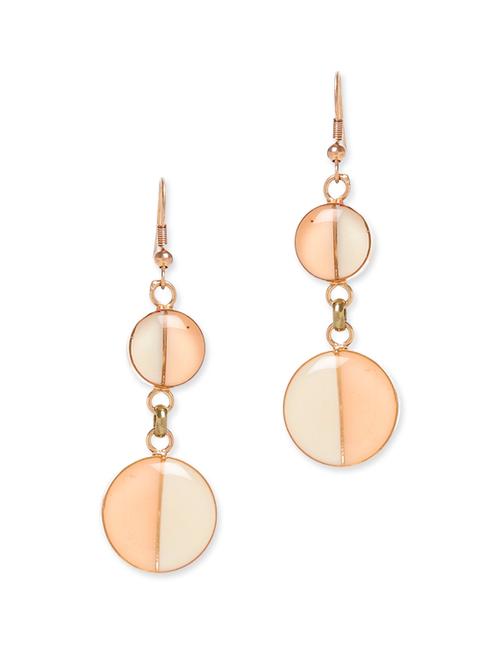 gold metal drop earring - 12485137 - Very Small Image - 1