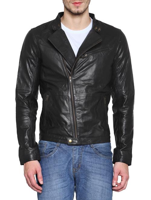 black leather biker jacket - 12488552 - Very Small Image - 1