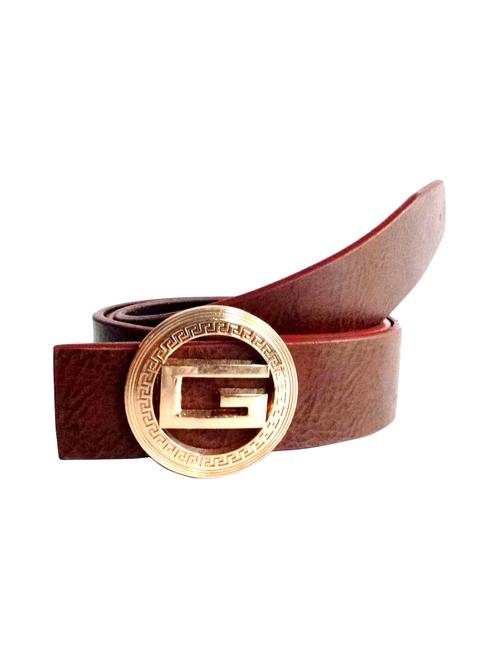 brown leather belt - 12489010 - Very Small Image - 1