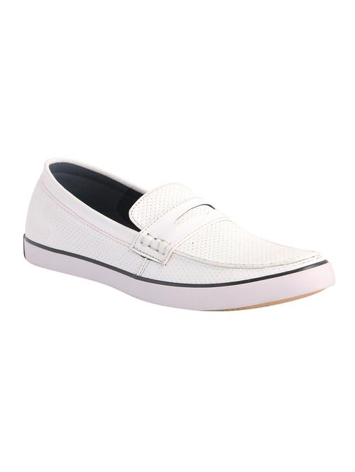 white synthetic slip on loafers - 12489703 - Very Small Image - 1