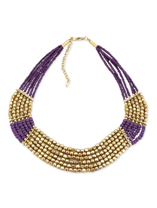 purple metal choker necklace - 12494147 - Very Small Image - 1