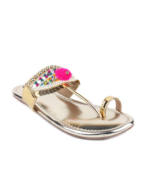 gold one toe sandal - 12495988 - Very Small Image - 1