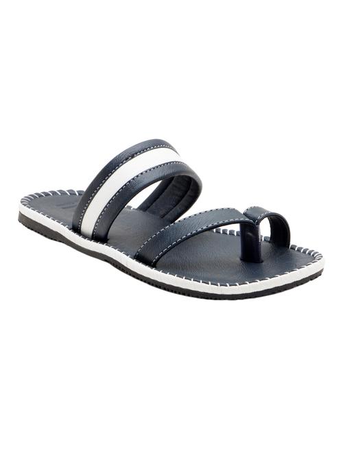 blue leatherette slip on slipper - 12496119 - Very Small Image - 1