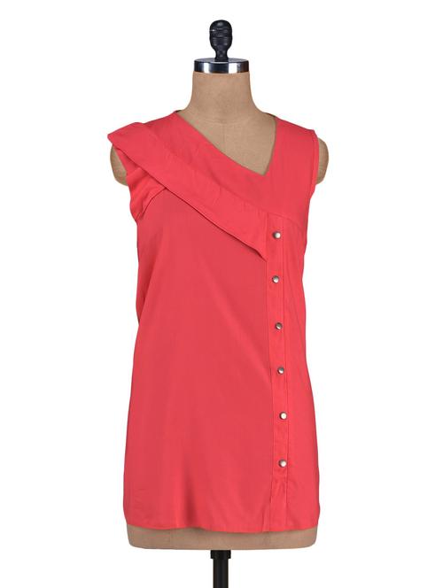 solid red cotton top - 1249713 - Very Small Image - 1