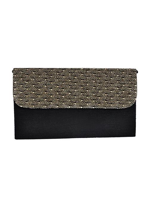 black cotton embroidered clutch - 12498595 - Very Small Image - 1