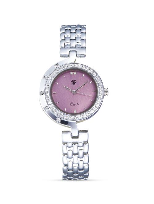 silver round dial studded watch - 1250059 - Very Small Image - 1