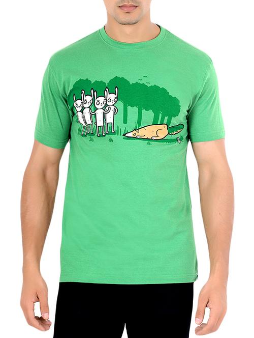 green cotton tshirt - 12503345 - Very Small Image - 1