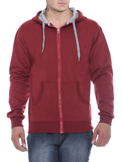 red cotton sweatshirt - 12505186 - Very Small Image - 1