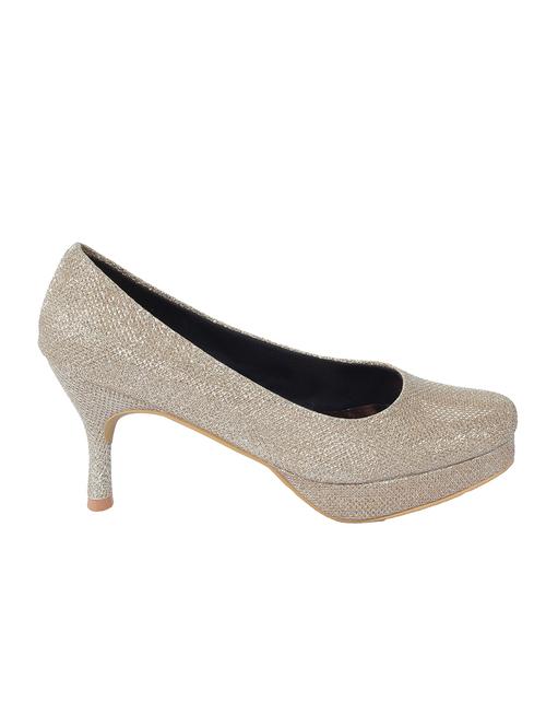 gold blingy textured heels - 1250573 - Very Small Image - 1