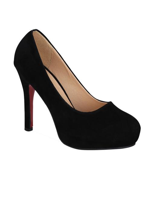 black suede slip on pumps - 12508753 - Very Small Image - 1