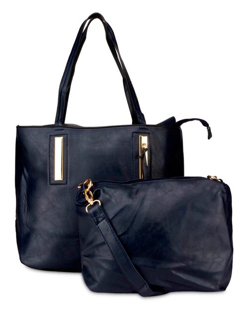 dark blue leatherette set of bag and sling bag - 1251333 - Very Small Image - 1