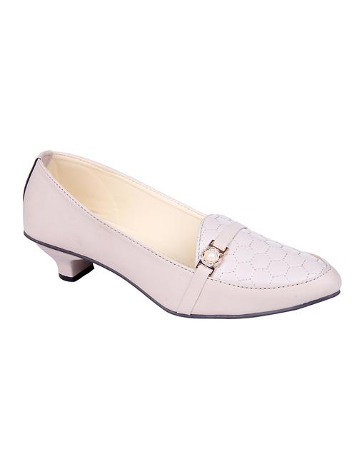 beige fabric slip on pumps - 12517234 - Very Small Image - 1