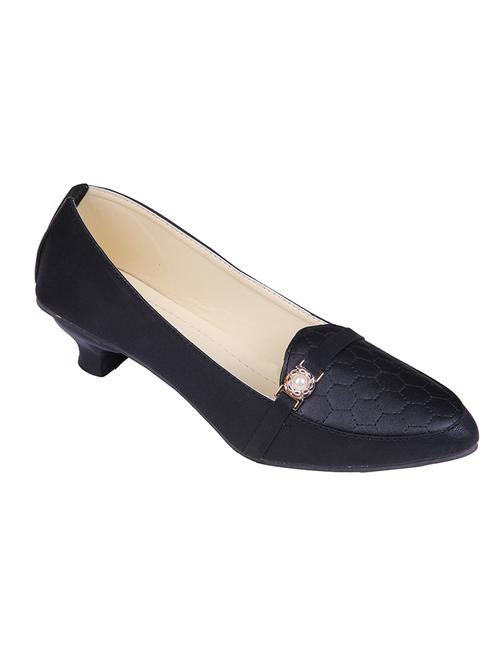 black fabric slip on pumps - 12517237 - Very Small Image - 1