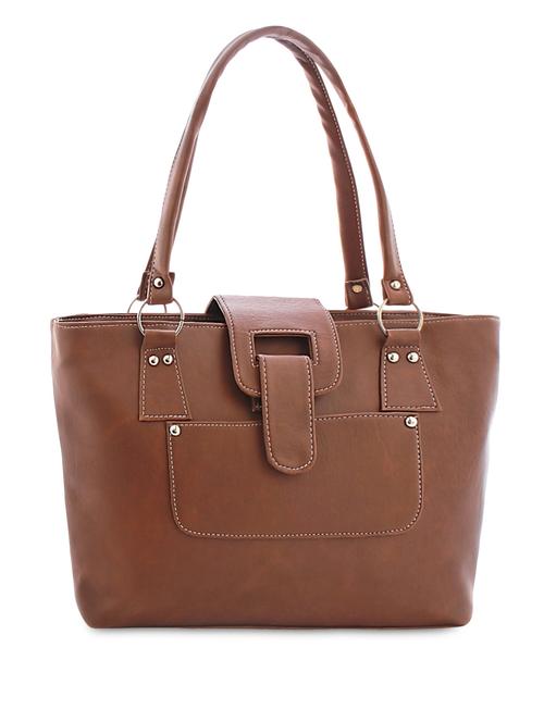 brown leatherette handbag - 1252313 - Very Small Image - 1