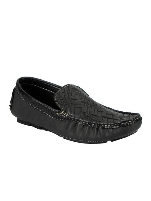 black synthetic slip on loafers - 12524324 - Very Small Image - 1