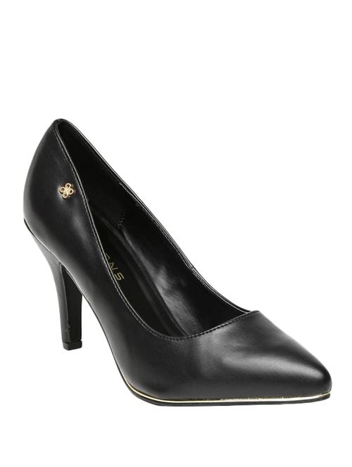 black pu slip on pumps - 12524758 - Very Small Image - 1