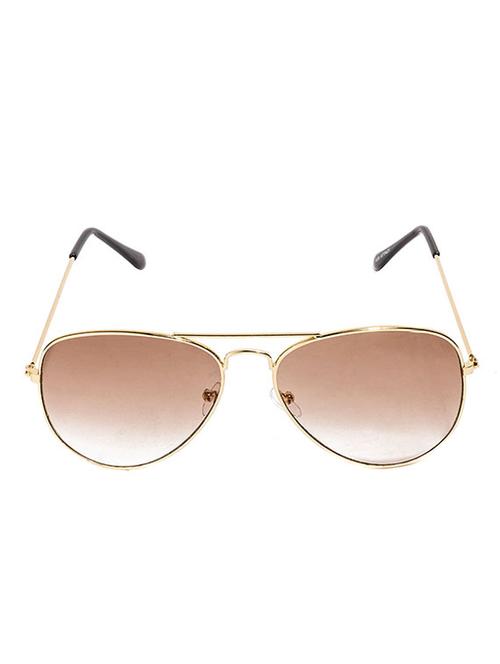 brown metal aviator men sunglass - 12526494 - Very Small Image - 1