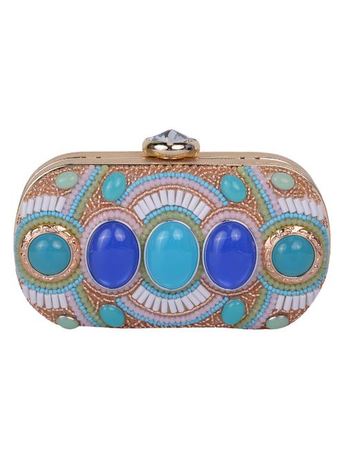 multi colored leatherette clutch - 12533585 - Very Small Image - 1