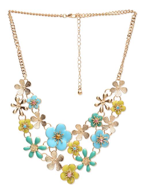 multicolored metallic studded neckpiece - 1254040 - Very Small Image - 1