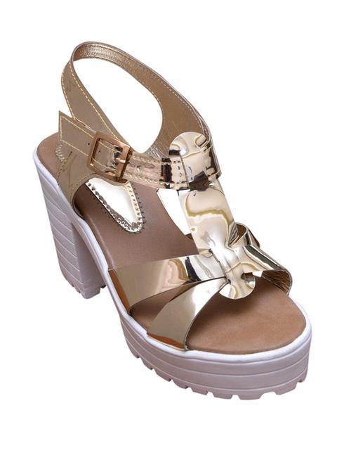 gold back strap sandal - 12543271 - Very Small Image - 1