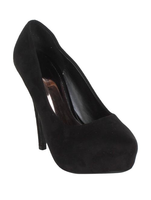 black leatherette slip on pumps - 12543341 - Very Small Image - 1