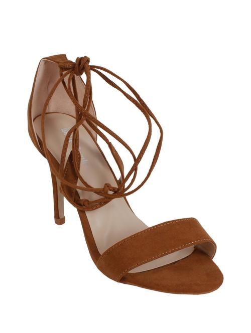 brown leatherette sandals - 12543407 - Very Small Image - 1
