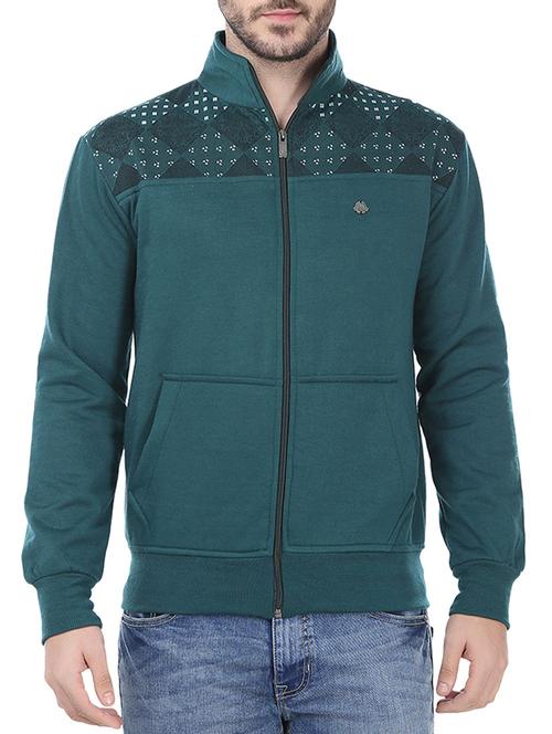 green cotton sweatshirt - 12547096 - Very Small Image - 1
