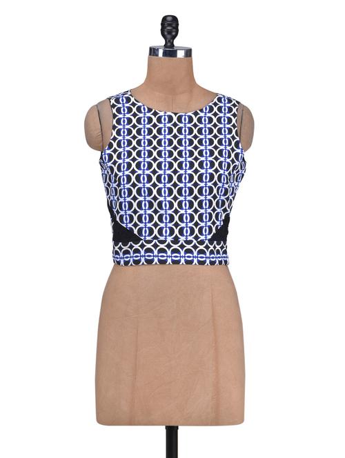 multicolored poly crepe printed top - 1254721 - Very Small Image - 1
