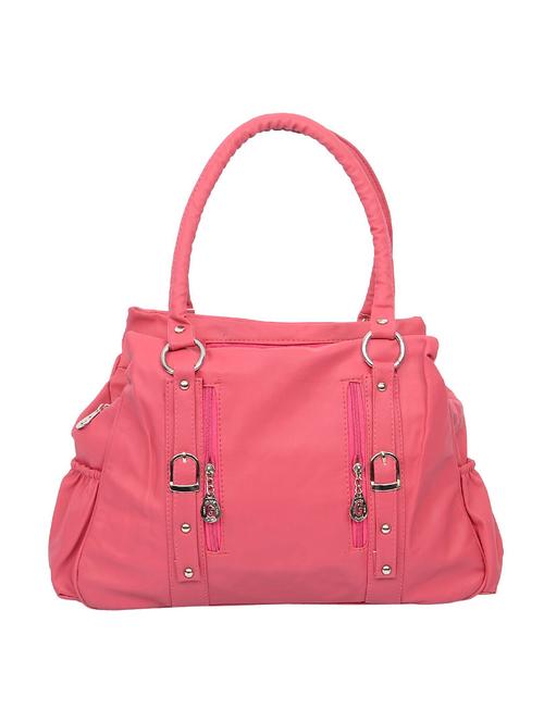 pink leatherette handbag - 12552341 - Very Small Image - 1