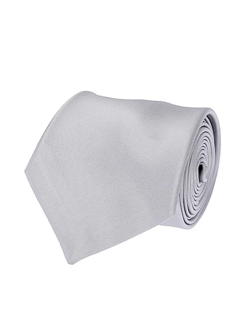 grey micro fiber tie - 12557134 - Very Small Image - 1