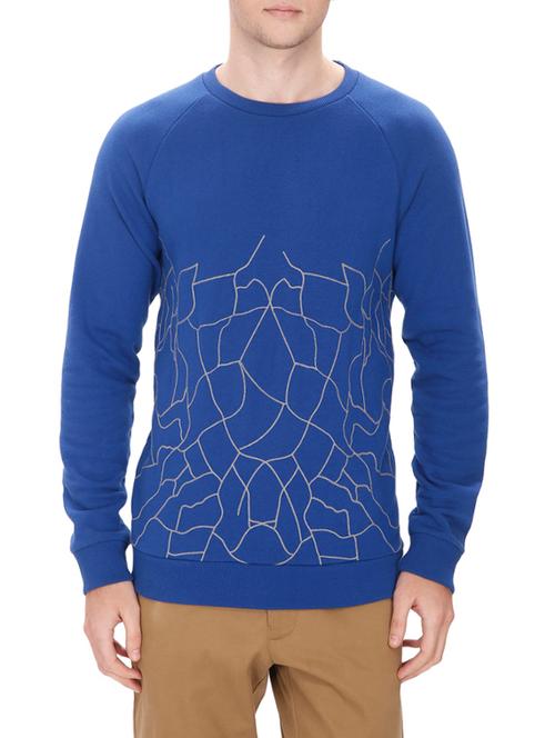 blue cotton sweatshirt - 12558896 - Very Small Image - 1