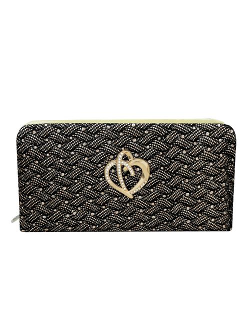 Black jute embellished clutch - 12560070 - Very Small Image - 1