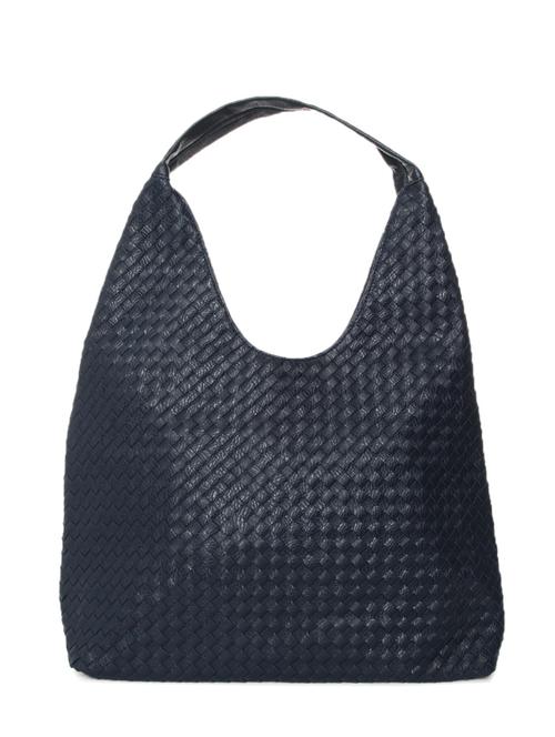 blue leatherette braided handbag - 12562277 - Very Small Image - 1