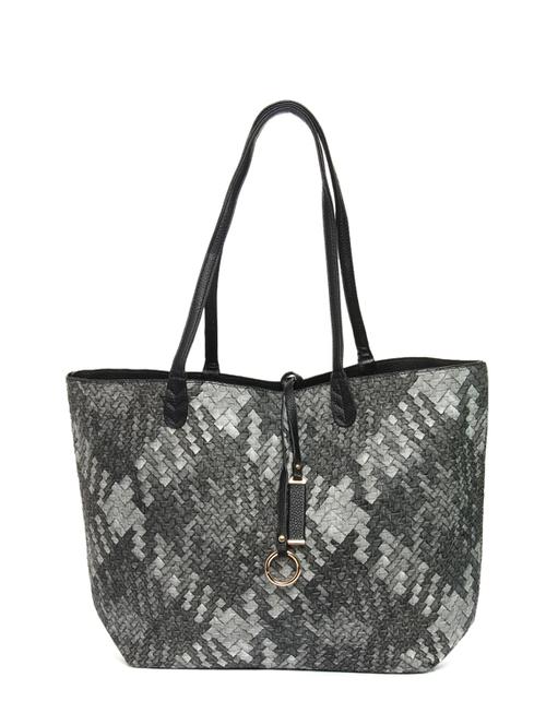 black leatherette handbag - 12562662 - Very Small Image - 1