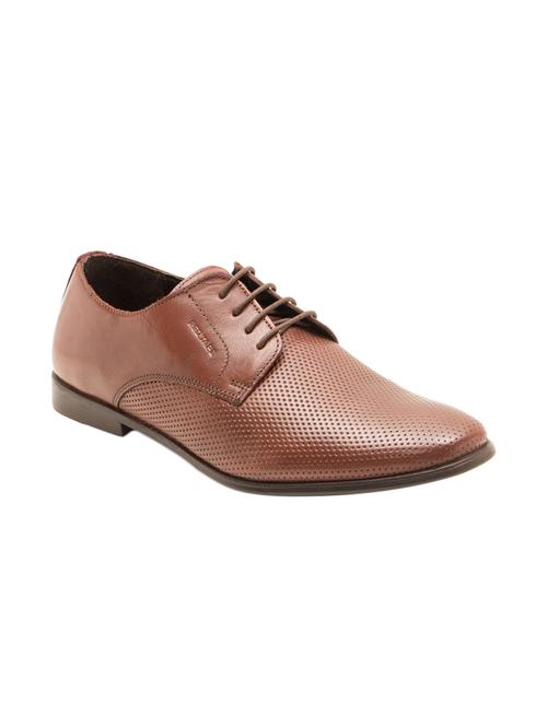 brown leather lace up derbies - 12563335 - Very Small Image - 1
