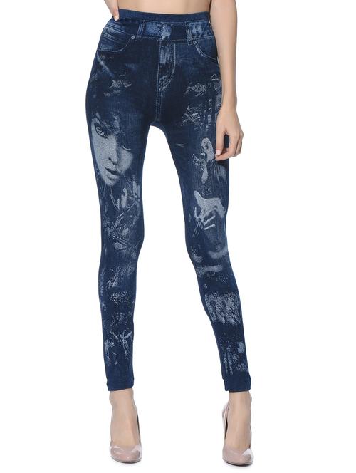 dark blue cotton jeggings - 12565751 - Very Small Image - 1