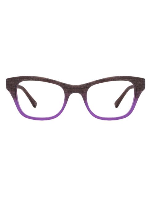 brown and purple plastic eye glasses - 12571668 - Very Small Image - 1