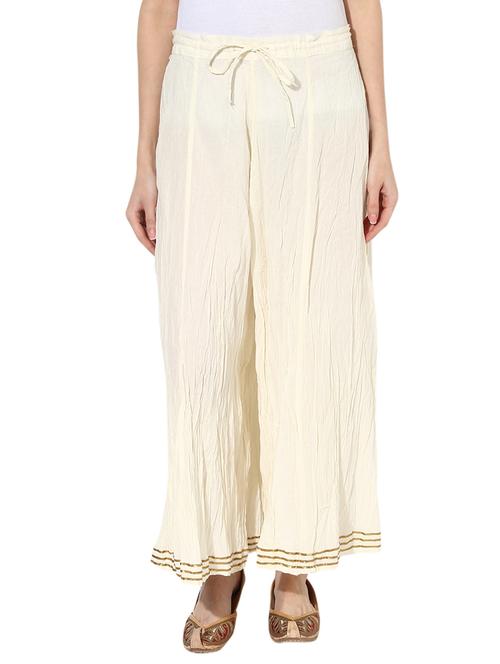 white cotton palazzo - 12574752 - Very Small Image - 1