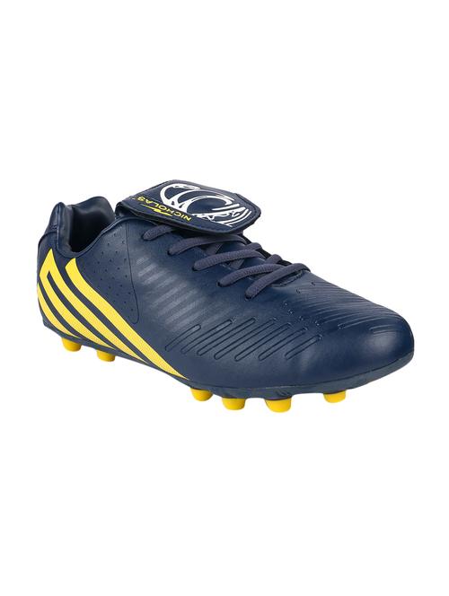 blue leatherette(pu lace up sport shoes - 12575679 - Very Small Image - 1