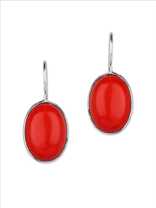 red silver plated other earring - 12575952 - Very Small Image - 1