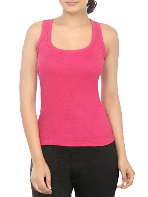 racer back solid tank tee - 12576823 - Very Small Image - 1