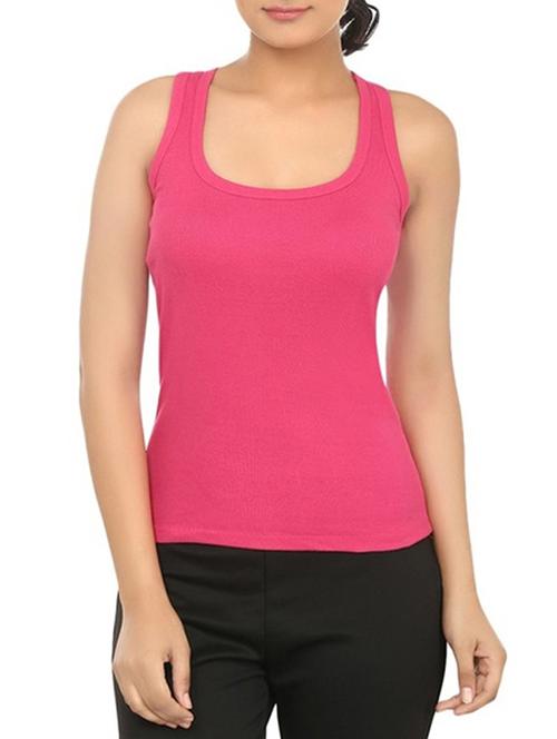 pink cotton tank top - 12576883 - Very Small Image - 1
