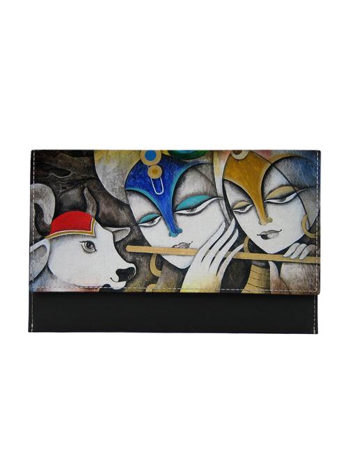 multi colored synthetic leather clutch - 12577132 - Very Small Image - 1