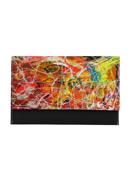 multi colored synthetic leather) clutch - 12577162 - Very Small Image - 1