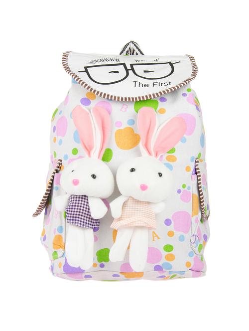 white polyester regular backpack - 12577263 - Very Small Image - 1