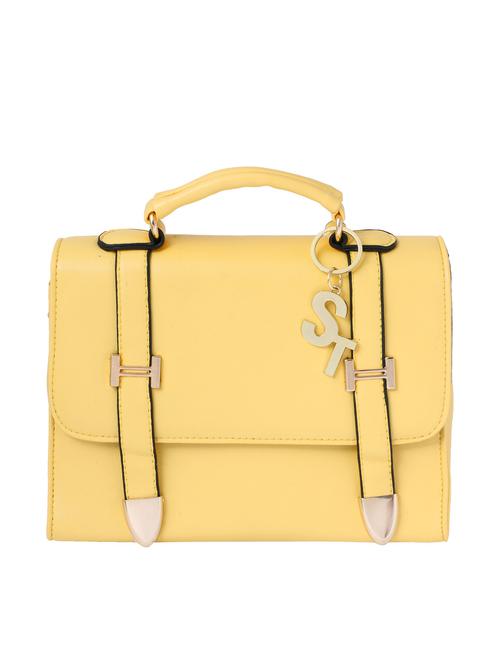 yellow leatherette satchel - 12577334 - Very Small Image - 1