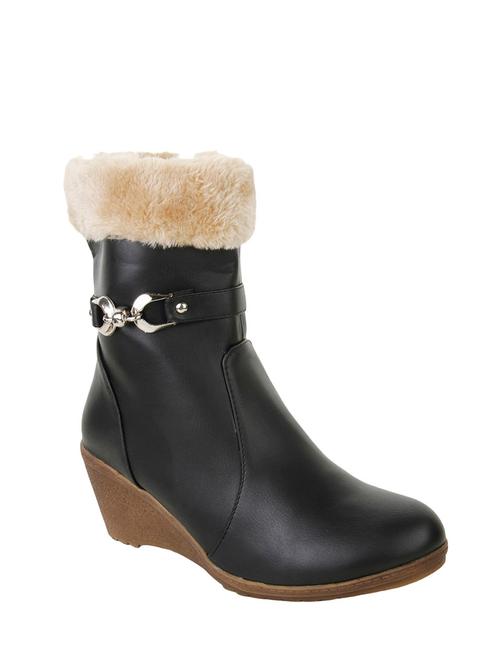 black leatherette ankle boot - 12577667 - Very Small Image - 1
