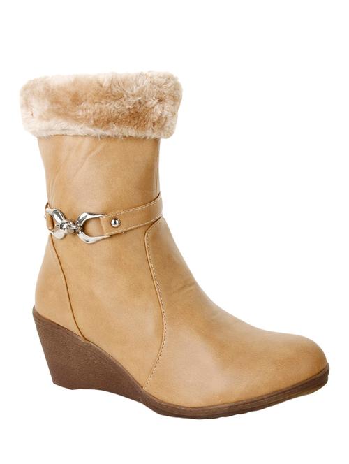 beige calf boot - 12577668 - Very Small Image - 1